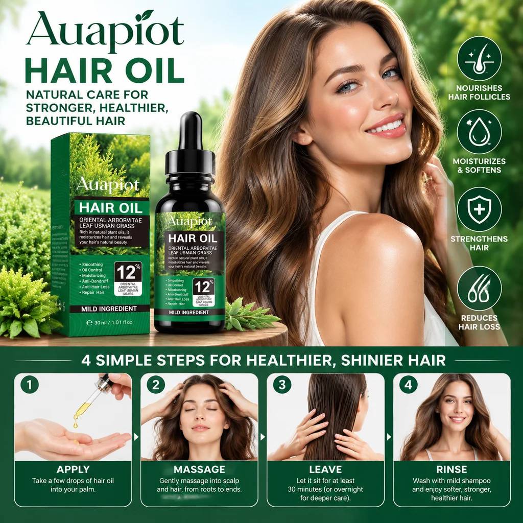 Herbal Hair Oil with Oriental Arborvitae & Eclipta – 30 ml
