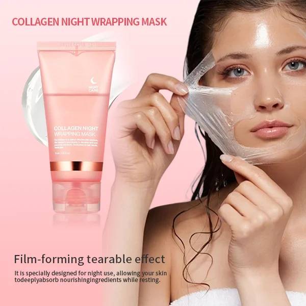 Collagen Overnight Mask – Peel-Off Film for Glass Skin